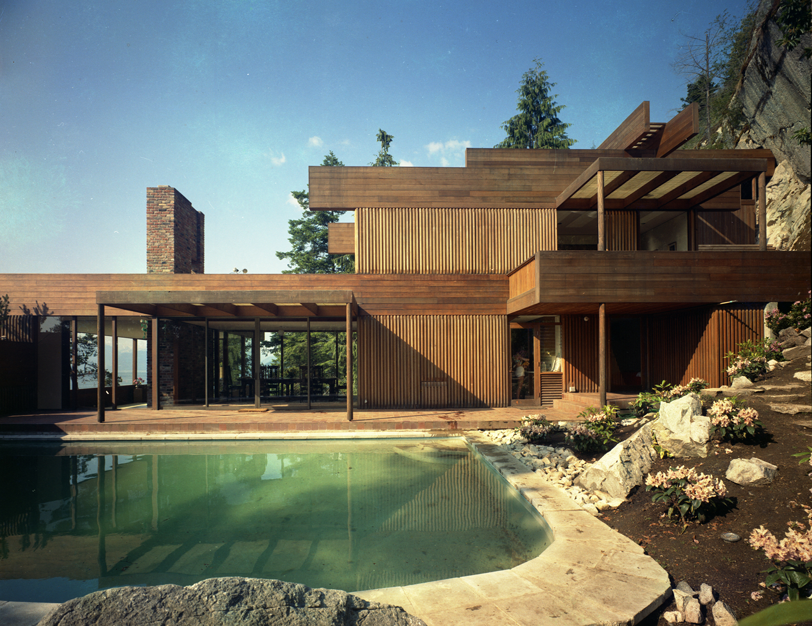 Graham Residence, Erickson/ Massey Architects, 1962. Photo: John Fulker, 1967. Collection of West Vancouver Art Museum.