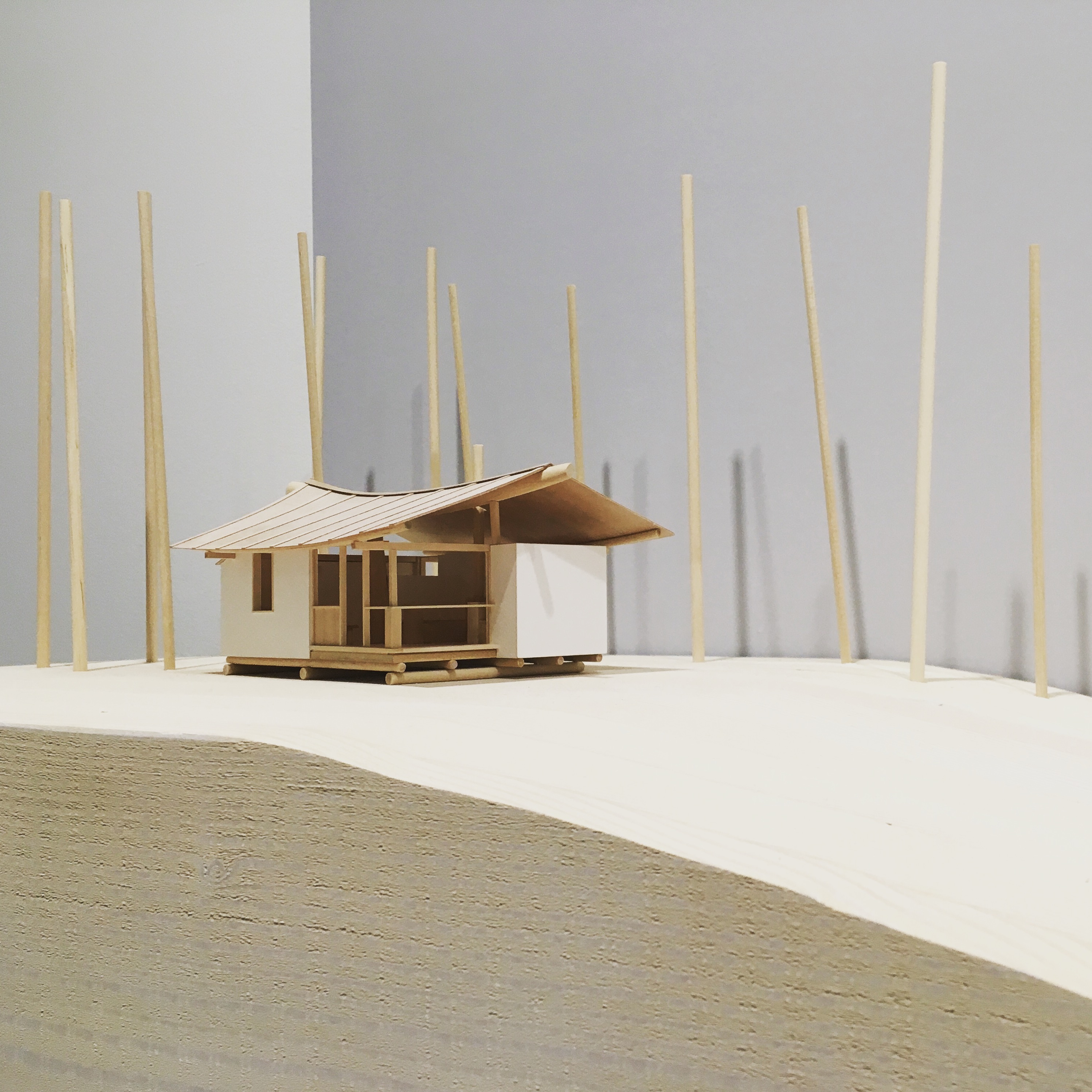 Model of Leaf House. Exhibit at the Vancouver Art Gallery. June 9, 2018. 