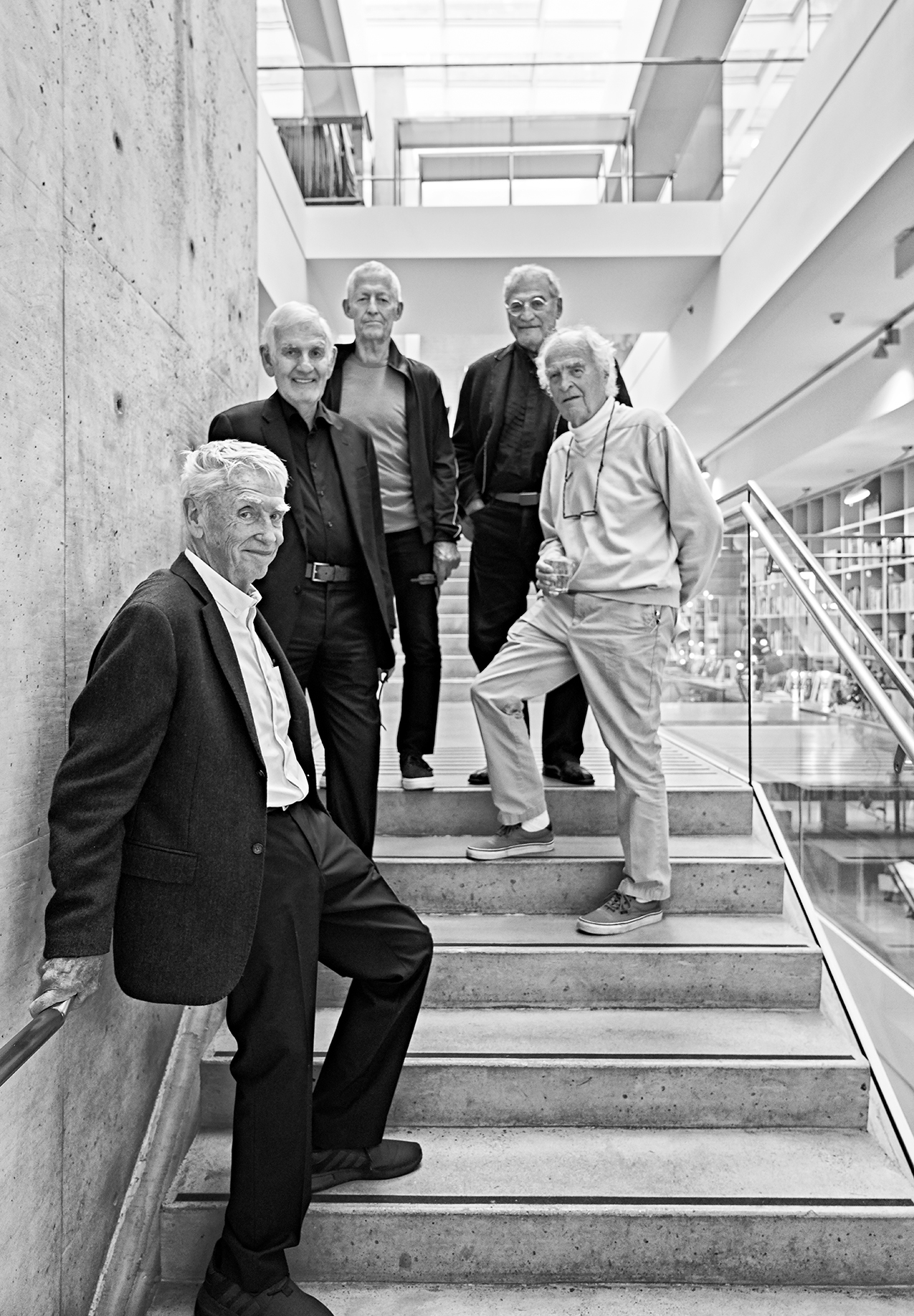 Don Vaughan, Richard Henriquez, Peter Cardew, Bruno Freschi, Paul Merrick. Photograph by Ilijc Albanese.