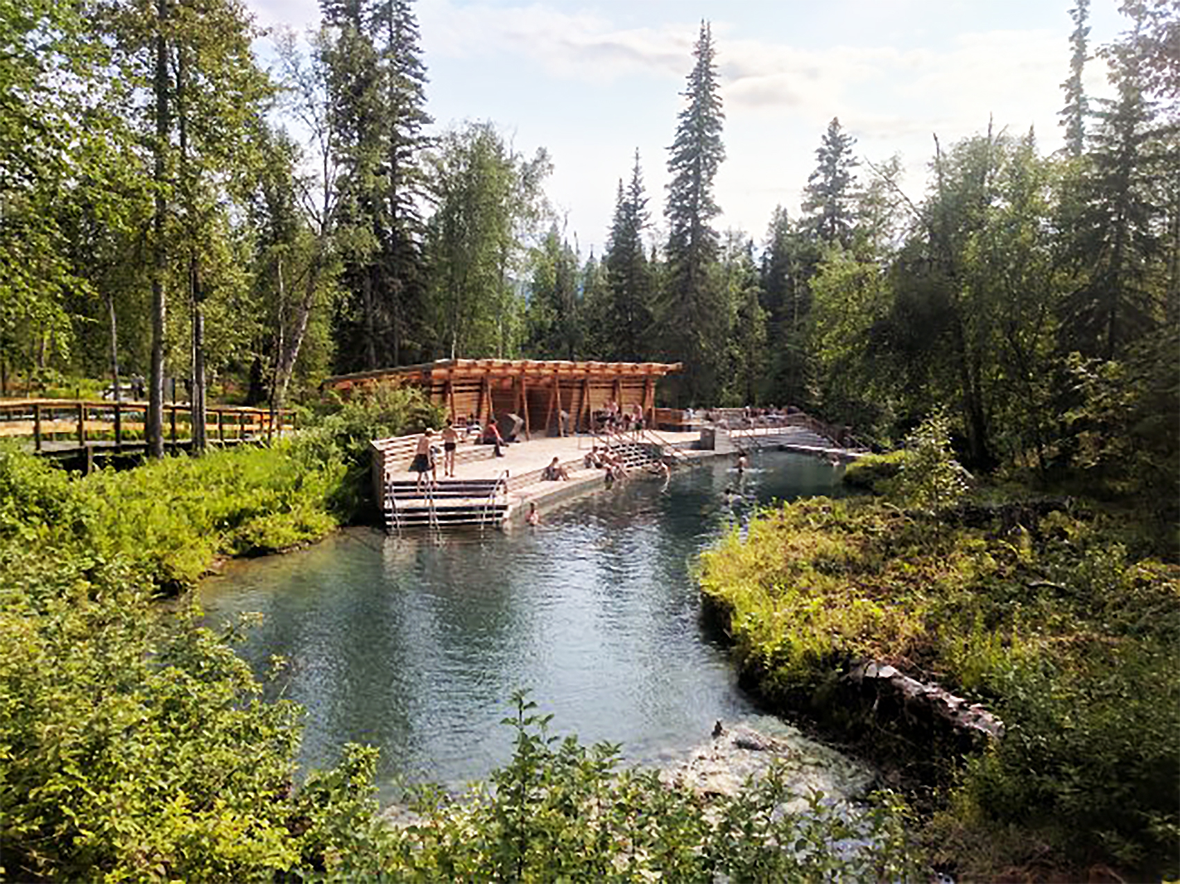 Liard River Hot Springs, 2018. Photograph courtesy of Christine Gairns.