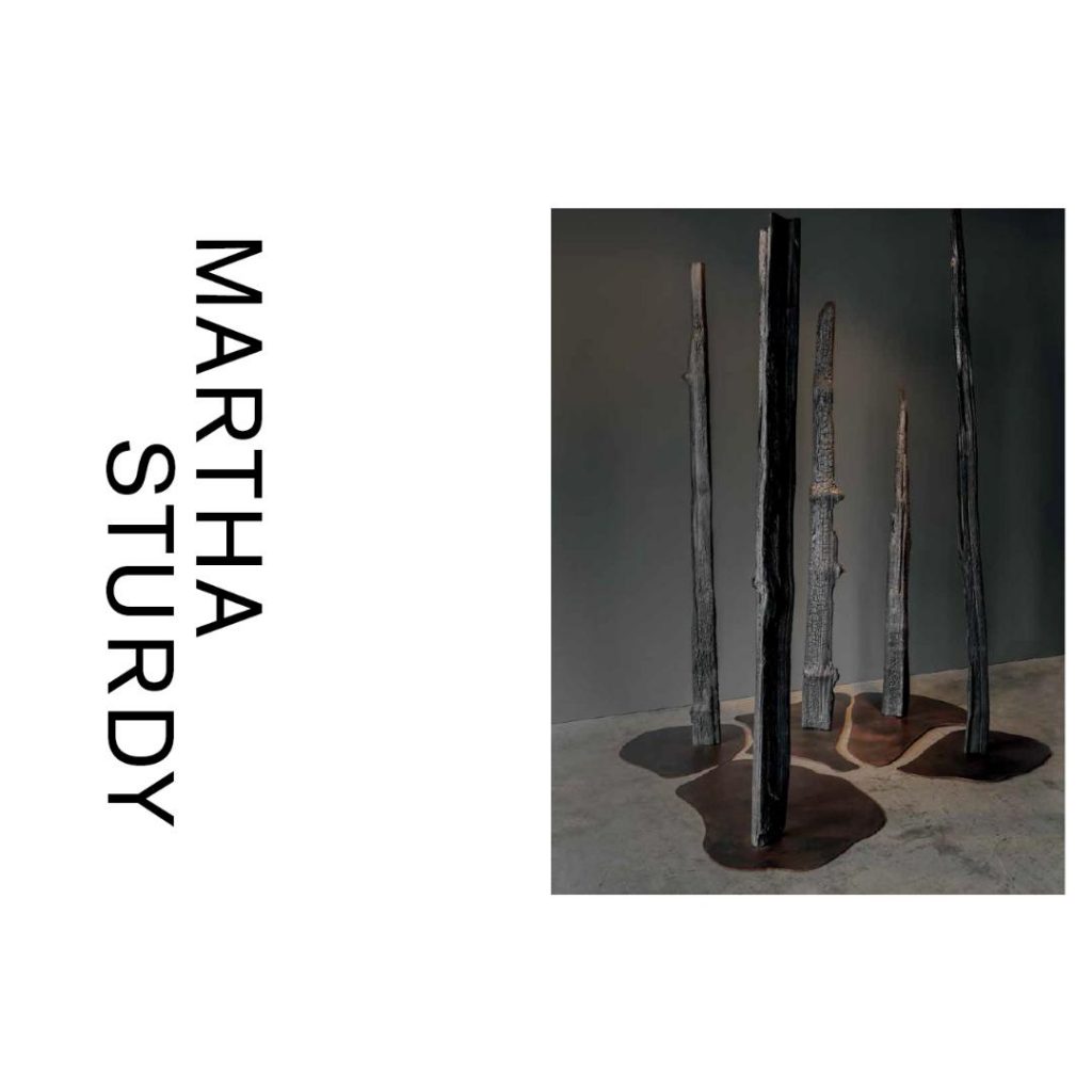 All Fall Down comprises a series of sculptures made by Martha Sturdy from wood salvaged from a stand of ancient trees in Pemberton, BC. On view at the West Vancouver Art Museum.