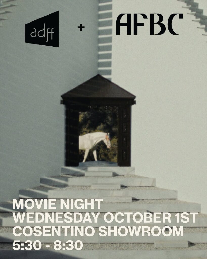 ADFF + AFBC present an exclusive film screening of Green Over Gray at Cosentino.