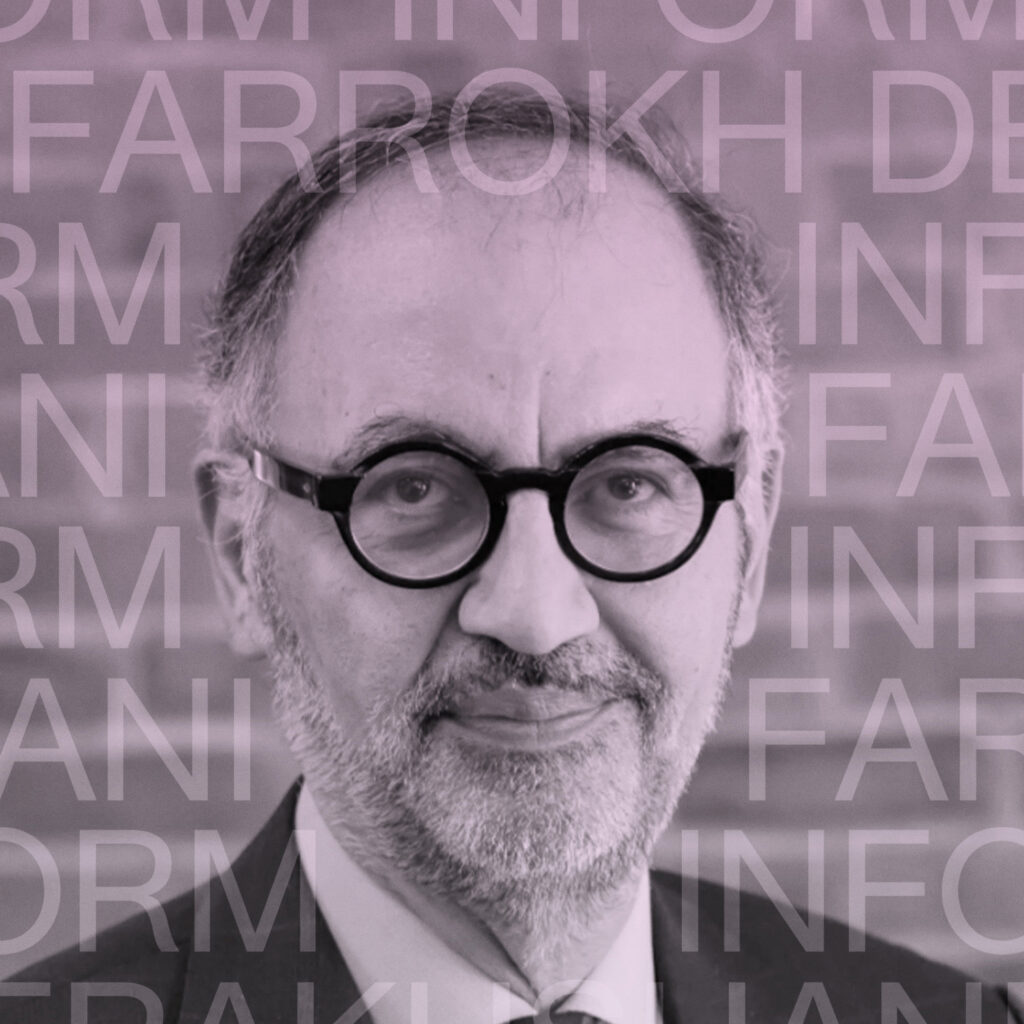 INFORM presents a talk with Farrokh Derakhshani who will explore architecture’s capacity to generate positive social, spatial, and cultural impact, bridging critical reflection with disciplinary agency.